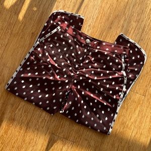 Rag & Bone Emery Polka Dot Pants in Wine